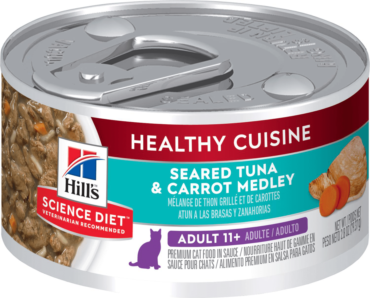 Hill's Science Diet Adult 11+ Healthy Cuisine Seared Tuna & Carrot Medley